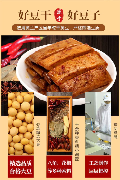 盛泓手磨豆干麻辣香菇嫩豆腐干香辣味小零食小吃小包袋10包約200g