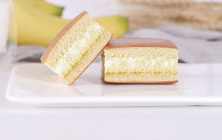 香當當 香蕉味夾心蛋糕1000g 網(wǎng)紅零食品營養(yǎng)早餐小面包