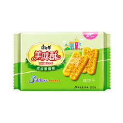 康師傅 美味酥咸餅干 點(diǎn)點(diǎn)蔥香味 255g 包