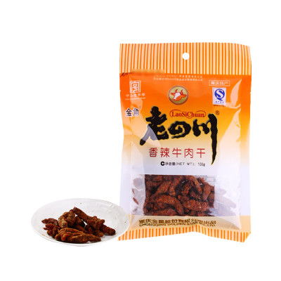 老四川香辣牛肉干 100克 袋