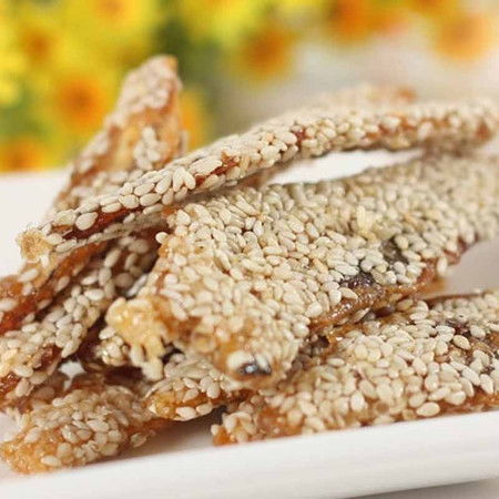 福建特產(chǎn) 廈門(mén)特產(chǎn) 魚(yú)干 芝麻香魚(yú)排海味休閑食品零嘴 香魚(yú)排 100g